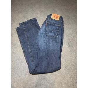 Levi's 514 Straight Fit‎ Jeans Mens 29x32 Blue Wash Denim Red Tab Casual